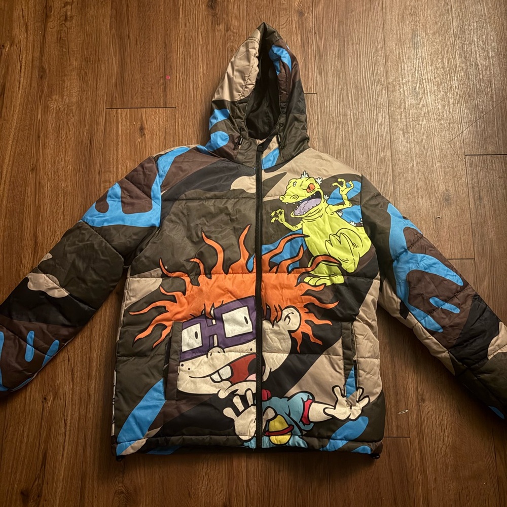 Members Only x Nickelodeon camo Jacket size large
